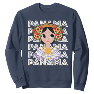 Panamanian Cultural Women Sweatshirt TS09 Navy Print Your Wear