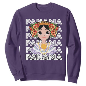 Panamanian Cultural Women Sweatshirt TS09 Purple Print Your Wear