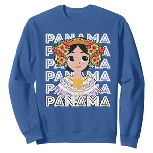 Panamanian Cultural Women Sweatshirt TS09 Royal Blue Print Your Wear