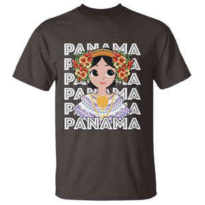 Panamanian Cultural Women T Shirt TS09 Dark Chocolate Print Your Wear