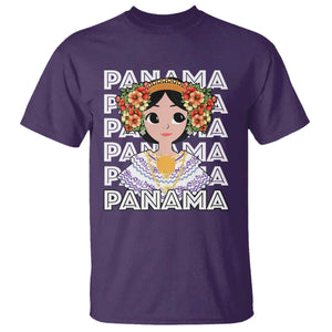 Panamanian Cultural Women T Shirt TS09 Purple Print Your Wear