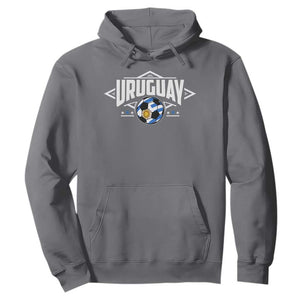 Uruguayan Uruguay Soccer Support Hoodie TS09 Charcoal Print Your Wear