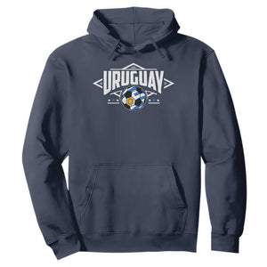 Uruguayan Uruguay Soccer Support Hoodie TS09 Navy Print Your Wear