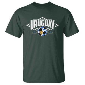 Uruguayan Uruguay Soccer Support T Shirt TS09 Dark Forest Green Print Your Wear