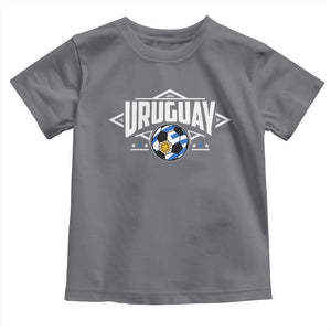 Uruguayan Uruguay Soccer Support Toddler T Shirt TS09 Charcoal Print Your Wear