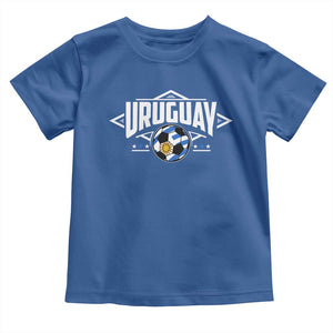 Uruguayan Uruguay Soccer Support Toddler T Shirt TS09 Royal Blue Print Your Wear