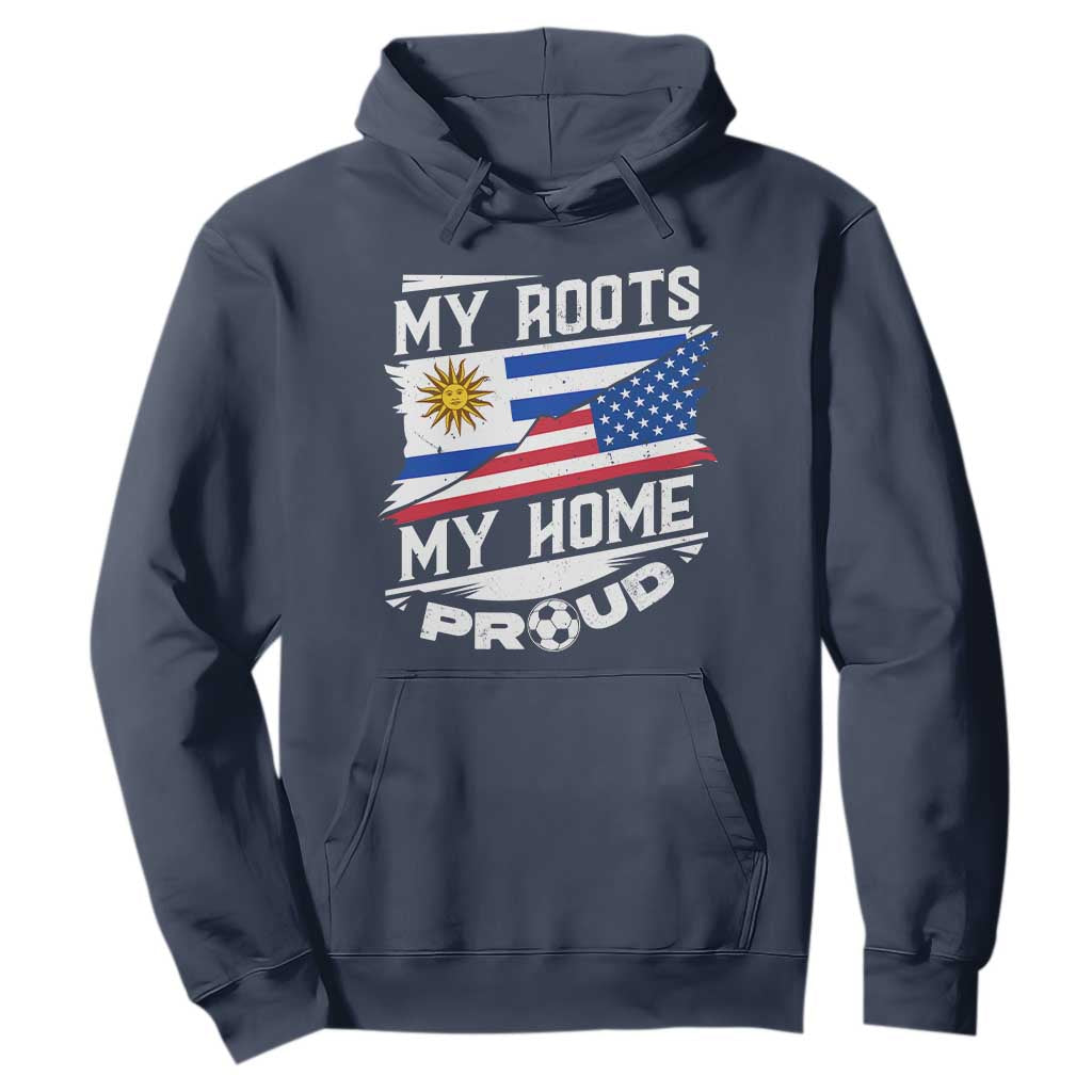 Uruguayan American Hoodie My Roots My Home Proud TS09 Navy Print Your Wear