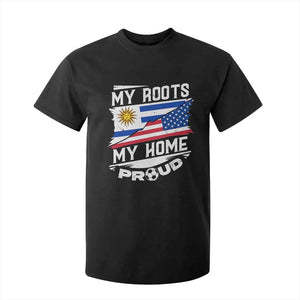 Uruguayan American T Shirt For Kid My Roots My Home Proud TS09 Black Print Your Wear