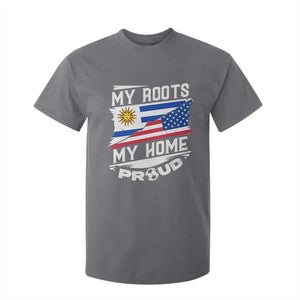 Uruguayan American T Shirt For Kid My Roots My Home Proud TS09 Charcoal Print Your Wear