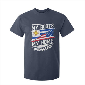 Uruguayan American T Shirt For Kid My Roots My Home Proud TS09 Navy Print Your Wear