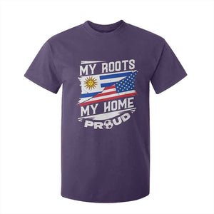 Uruguayan American T Shirt For Kid My Roots My Home Proud TS09 Purple Print Your Wear