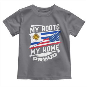 Uruguayan American Toddler T Shirt My Roots My Home Proud TS09 Charcoal Print Your Wear