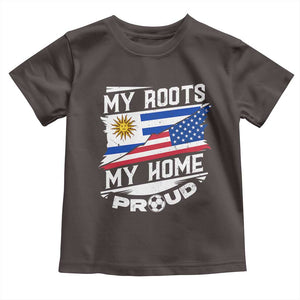 Uruguayan American Toddler T Shirt My Roots My Home Proud TS09 Dark Chocolate Print Your Wear