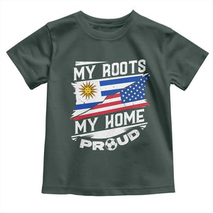 Uruguayan American Toddler T Shirt My Roots My Home Proud TS09 Dark Forest Green Print Your Wear