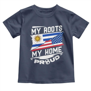 Uruguayan American Toddler T Shirt My Roots My Home Proud TS09 Navy Print Your Wear