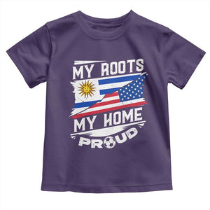 Uruguayan American Toddler T Shirt My Roots My Home Proud TS09 Purple Print Your Wear