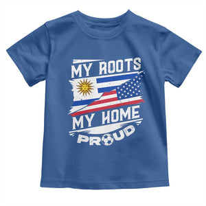 Uruguayan American Toddler T Shirt My Roots My Home Proud TS09 Royal Blue Print Your Wear