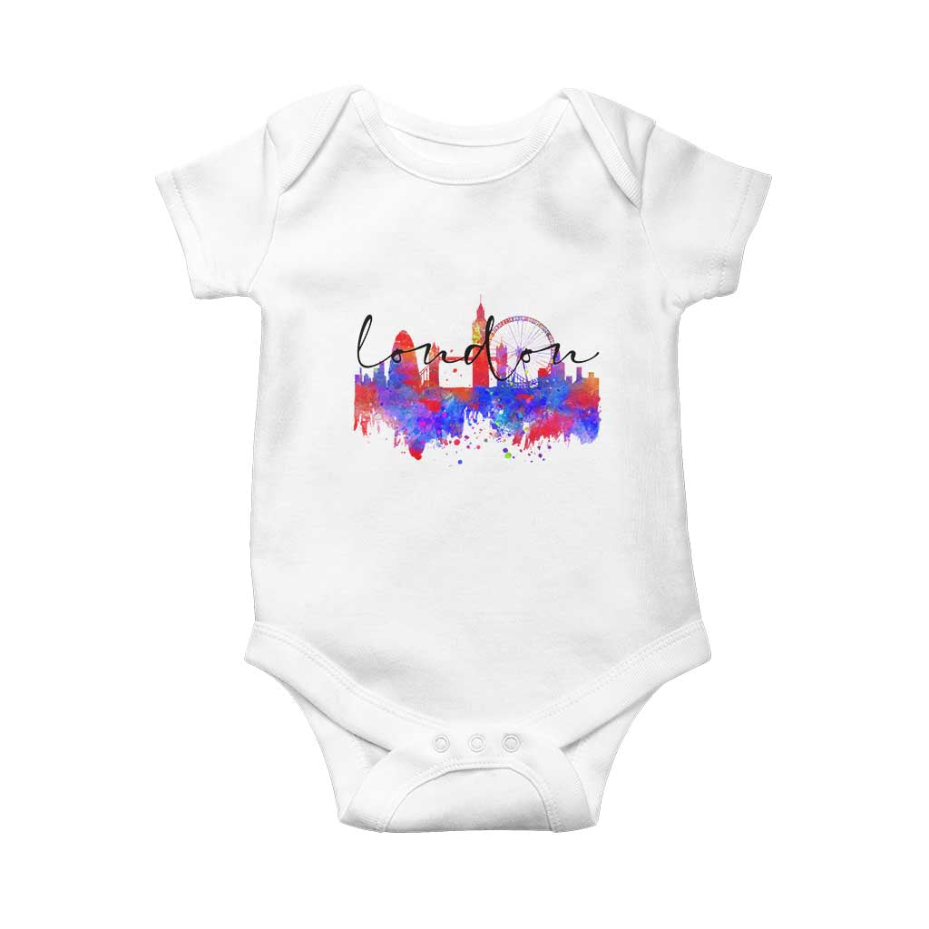 Traveling London Trip Baby Onesie TS09 White Print Your Wear