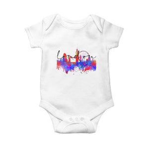 Traveling London Trip Baby Onesie TS09 White Print Your Wear