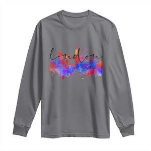 Traveling London Trip Long Sleeve Shirt TS09 Charcoal Print Your Wear