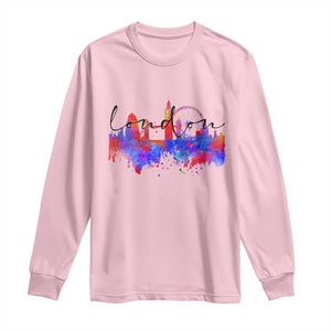 Traveling London Trip Long Sleeve Shirt TS09 Light Pink Print Your Wear