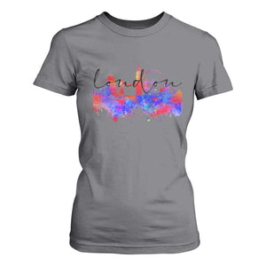 Traveling London Trip T Shirt For Women TS09 Charcoal Print Your Wear