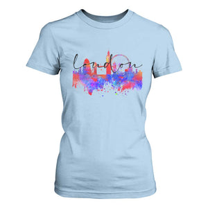 Traveling London Trip T Shirt For Women TS09 Light Blue Print Your Wear