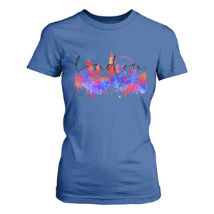 Traveling London Trip T Shirt For Women TS09 Royal Blue Print Your Wear