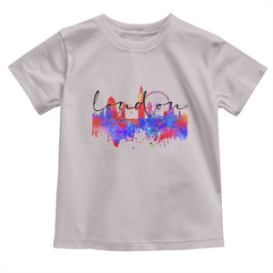 Traveling London Trip Toddler T Shirt TS09 Ice Gray Print Your Wear