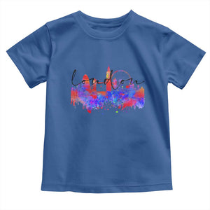 Traveling London Trip Toddler T Shirt TS09 Royal Blue Print Your Wear