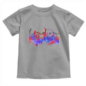 Traveling London Trip Toddler T Shirt TS09 Sport Gray Print Your Wear