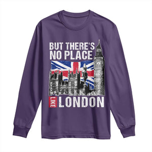 Traveling London Trip Long Sleeve Shirt But There's No Place Like London TS09 Purple Print Your Wear