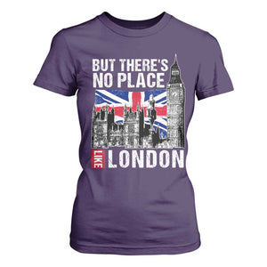 Traveling London Trip T Shirt For Women But There's No Place Like London TS09 Purple Print Your Wear