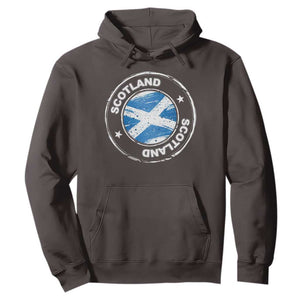 Scotland Flag Scottish Pride Hoodie TS09 Dark Chocolate Print Your Wear