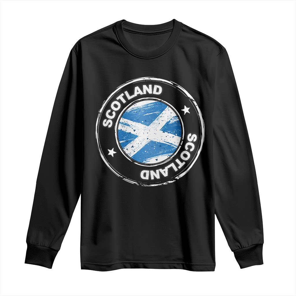 Scotland Flag Scottish Pride Long Sleeve Shirt TS09 Black Print Your Wear