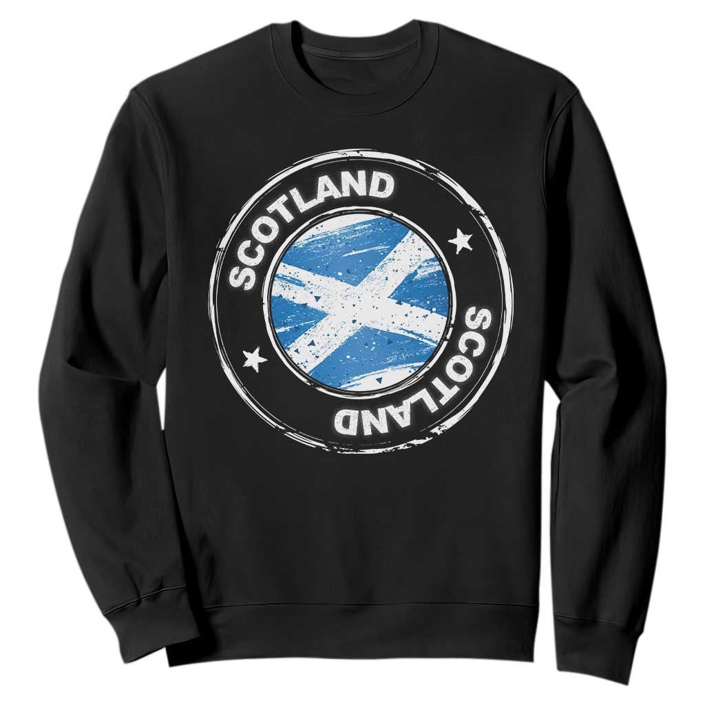 Scotland Flag Scottish Pride Sweatshirt TS09 Black Print Your Wear
