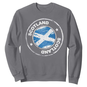 Scotland Flag Scottish Pride Sweatshirt TS09 Charcoal Print Your Wear