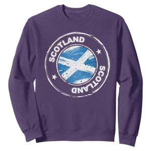 Scotland Flag Scottish Pride Sweatshirt TS09 Purple Print Your Wear