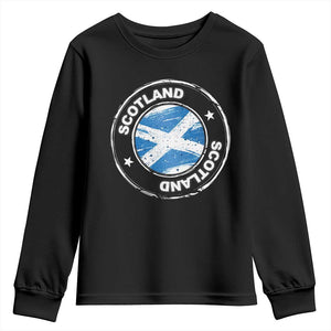 Scotland Flag Scottish Pride Youth Sweatshirt TS09 Black Print Your Wear
