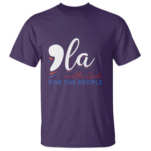 Harris Walz 2024 T Shirt Comma La Kamala And The Coach For The People TS09 Purple Print Your Wear