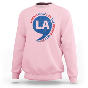 Comma La Kamala Sweatshirt Harris Walz For The People 2024 TS09 Light Pink Print Your Wear