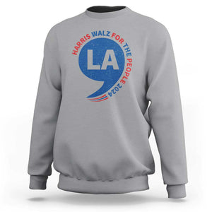 Comma La Kamala Sweatshirt Harris Walz For The People 2024 TS09 Sport Gray Print Your Wear