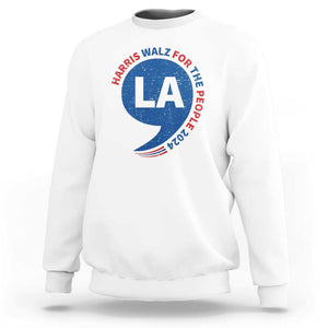 Comma La Kamala Sweatshirt Harris Walz For The People 2024 TS09 White Print Your Wear