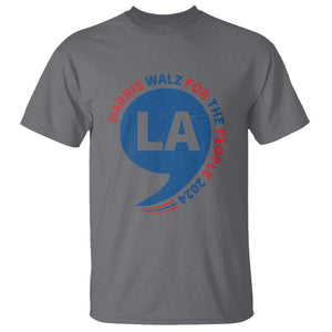 Comma La Kamala T Shirt Harris Walz For The People 2024 TS09 Charcoal Print Your Wear