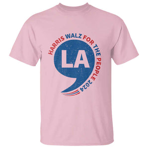 Comma La Kamala T Shirt Harris Walz For The People 2024 TS09 Light Pink Print Your Wear