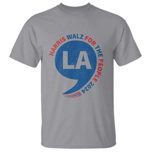 Comma La Kamala T Shirt Harris Walz For The People 2024 TS09 Sport Gray Print Your Wear