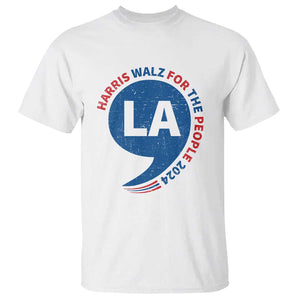 Comma La Kamala T Shirt Harris Walz For The People 2024 TS09 White Print Your Wear