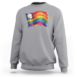 Rainbow Flag Comma La Harris 2024 Sweatshirt TS09 Sport Gray Print Your Wear