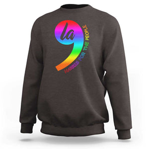 Rainbow Comma La Kamala Sweatshirt Harris For The People 2024 TS09 Dark Chocolate Print Your Wear