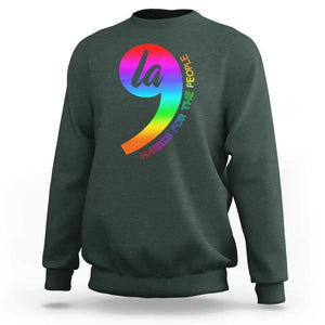 Rainbow Comma La Kamala Sweatshirt Harris For The People 2024 TS09 Dark Forest Green Print Your Wear